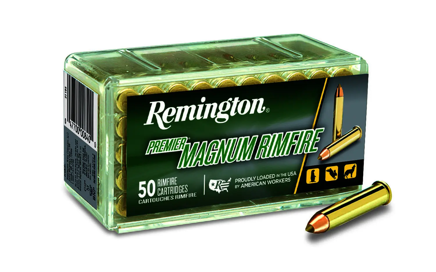 Remington Ammunition 28464 Premier Magnum Rimfire 17HMR 17gr AccuTip V 50 Per Box/40 Case