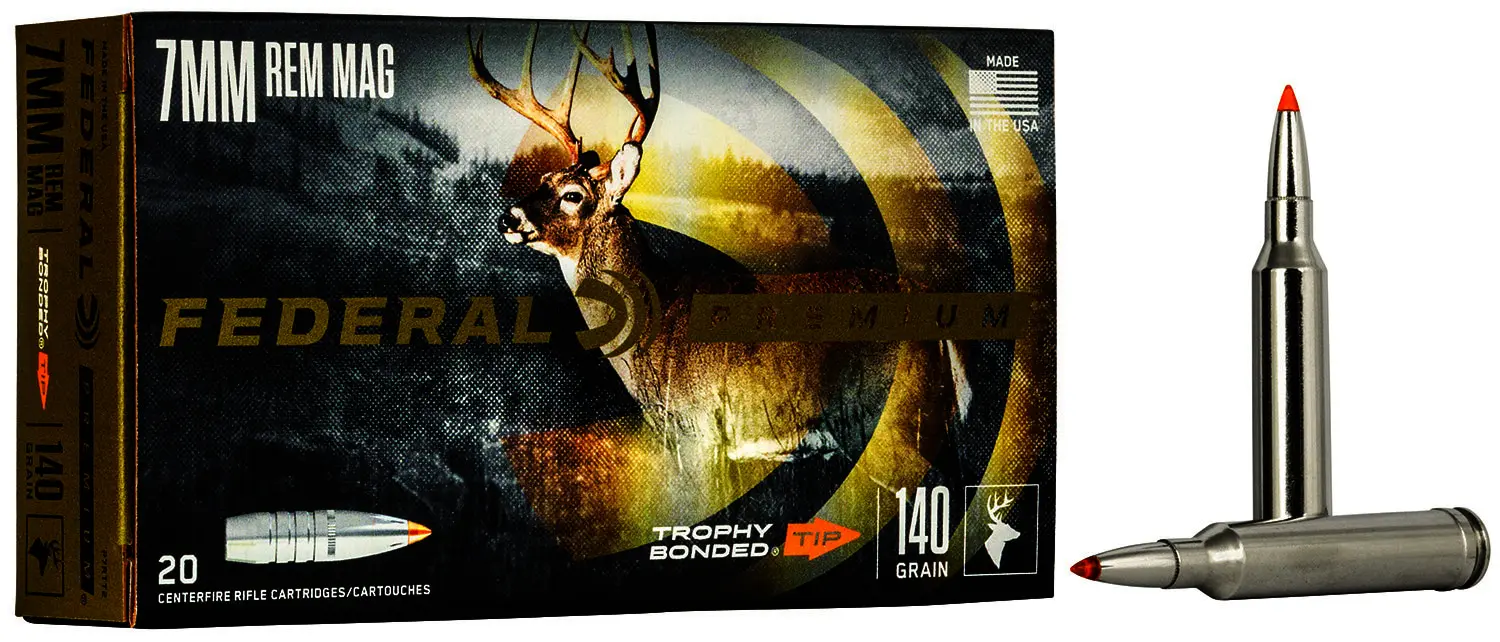 Federal P7RTT2 Premium 7mmRemMag 140gr Trophy Bonded Tip 20 Per Box/10 Case