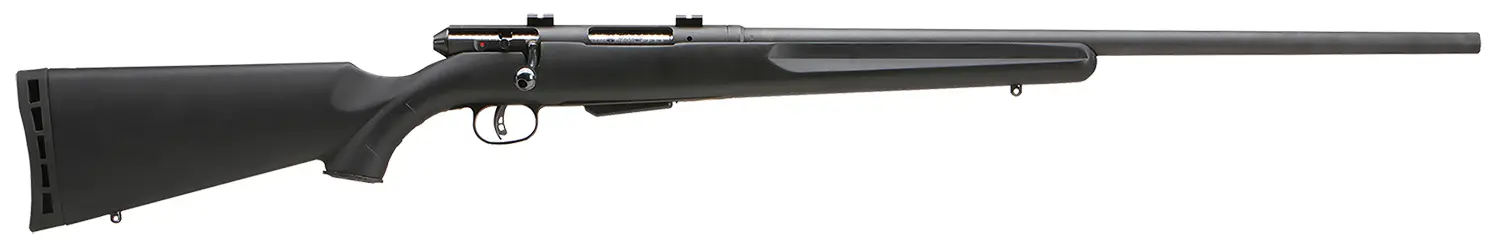 Savage Arms 19156 25 Walking Varminter Full Size 204 Ruger 4+1 22" Matte Black Heavy Barrel, Matte Black Carbon Steel Receiver Drilled & Tapped, Matte Black Fixed Varmint Synthetic Stock, Right Hand