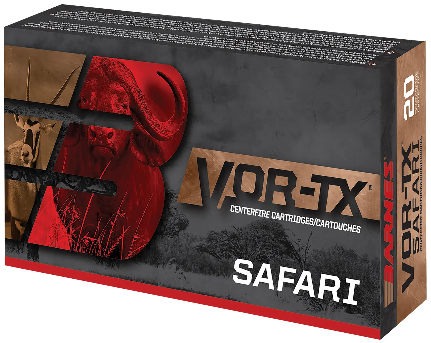 Barnes Bullets 22034 VOR-TX Safari 416Rigby 400gr Barnes TSX Flat Base 20 Per Box/10 Case