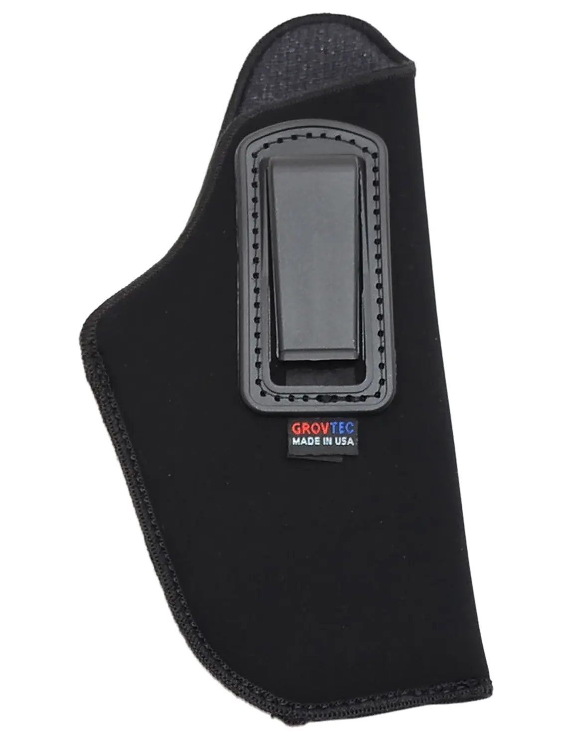 GrovTec US Inc GTHL14115R Inside The Pants IWB Size 15 Black Suede Belt Clip Fits Large Semi-Auto 3-4" Barrel Right Hand