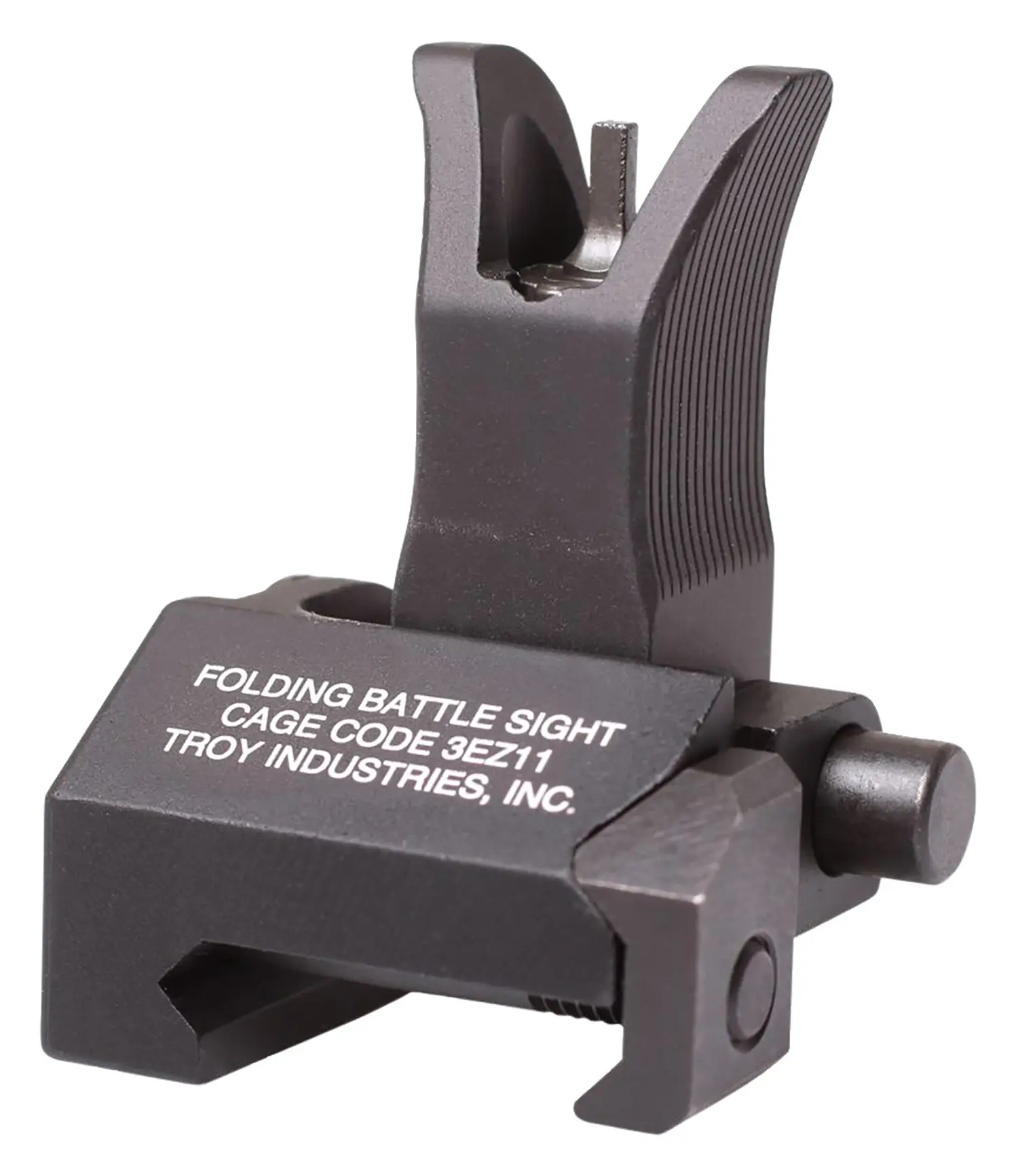 Troy Ind SSIGFBSFMBT01 Tritium Front Folding BattleSight M4 Black Hardcoat Anodized for M4