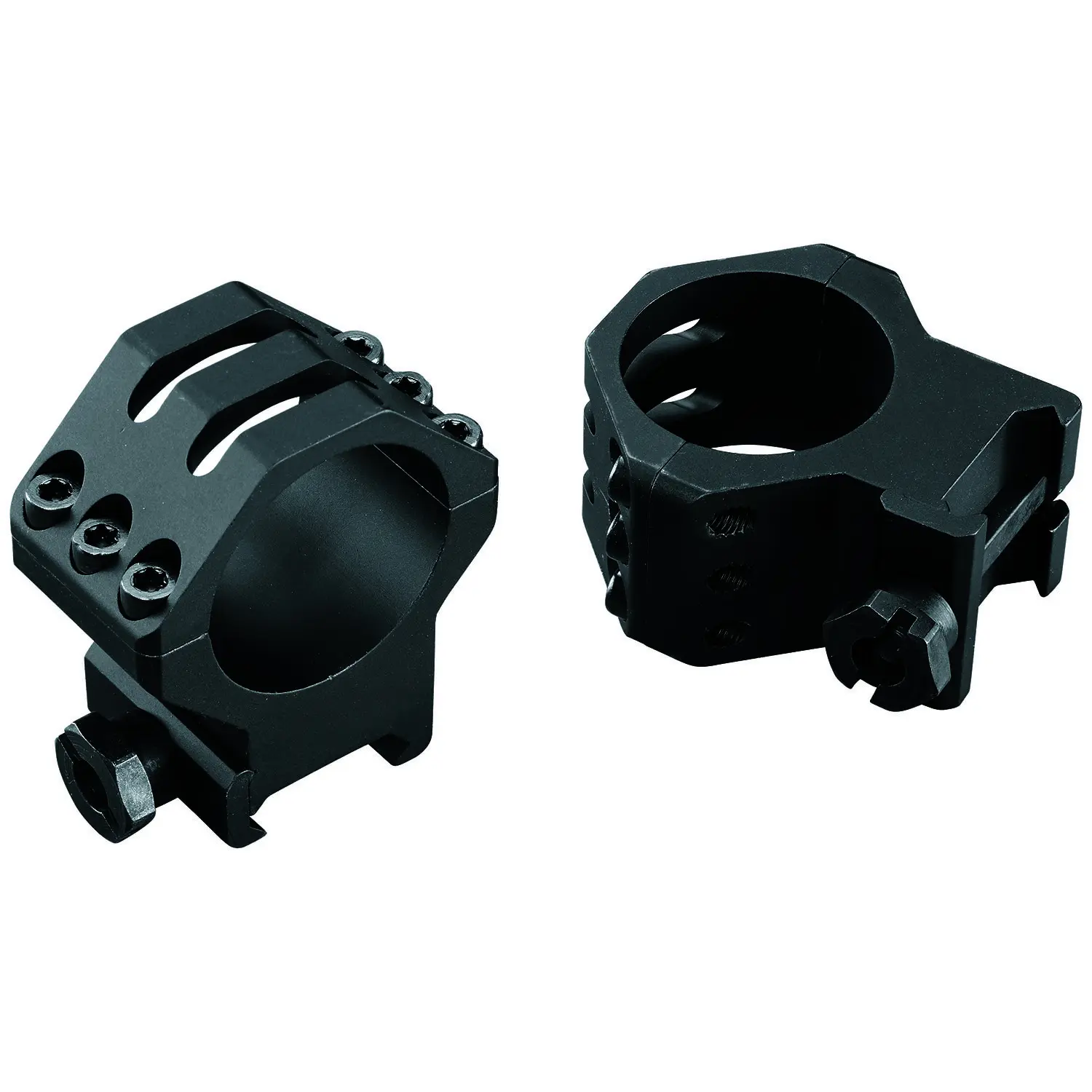 Weaver Mounts 99694 Six-Hole Picatinny Rings Matte Black 30mm High