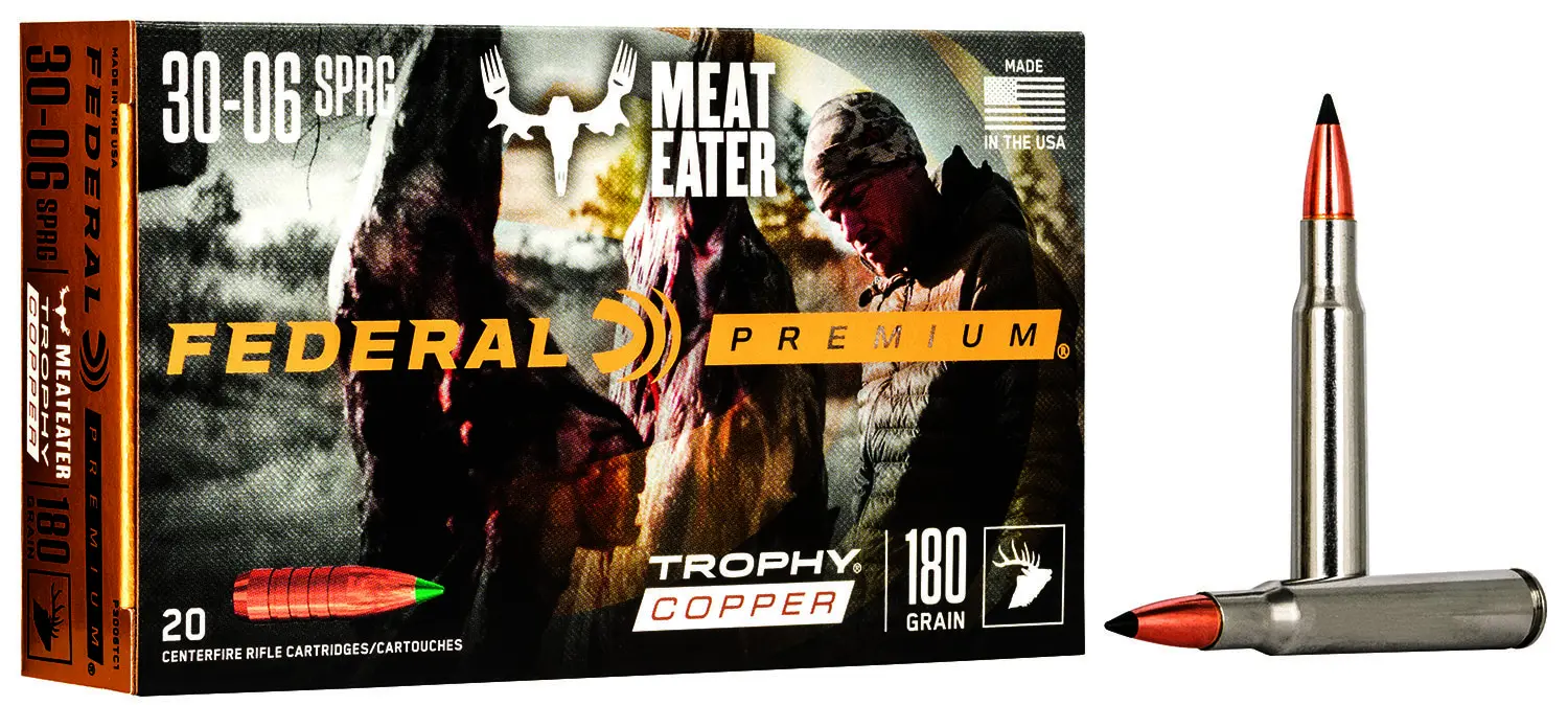 Federal P3006TC1 Premium 30-06Springfield 180gr Trophy Copper 20 Per Box/10 Case