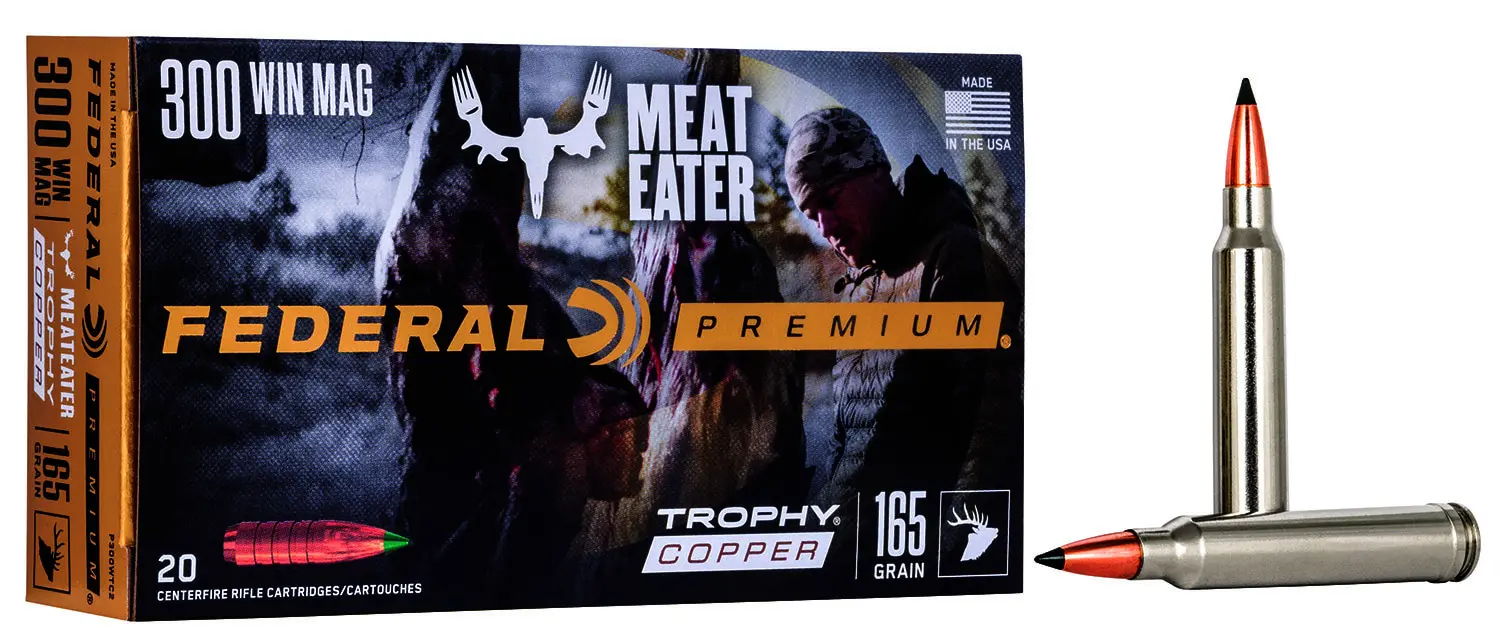 Federal P300WTC2 Premium 300WinMag 165gr Trophy Copper 20 Per Box/10 Case