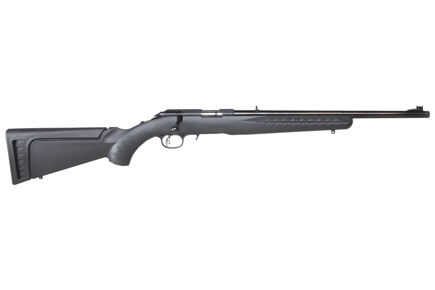 High-quality bolt-action rifle with scope and synthetic stock for hunting or sport shooting.