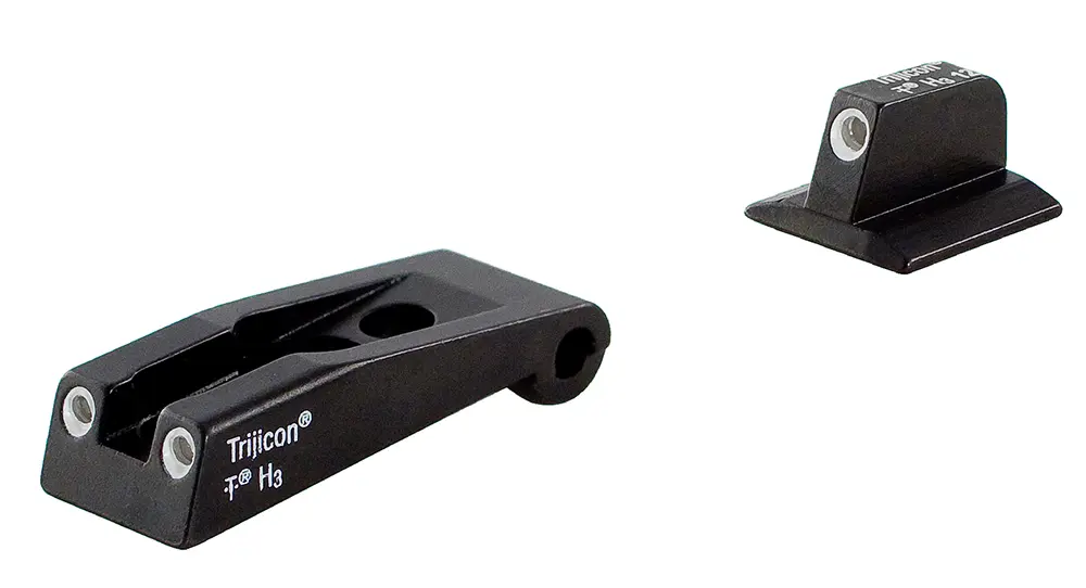 Trijicon 600590 Bright & Tough Night Sights Green/Tritium White Outline Front Sight-Green/Tritium White Outline Rear Sight Ruger SR9/SR9C/SR40