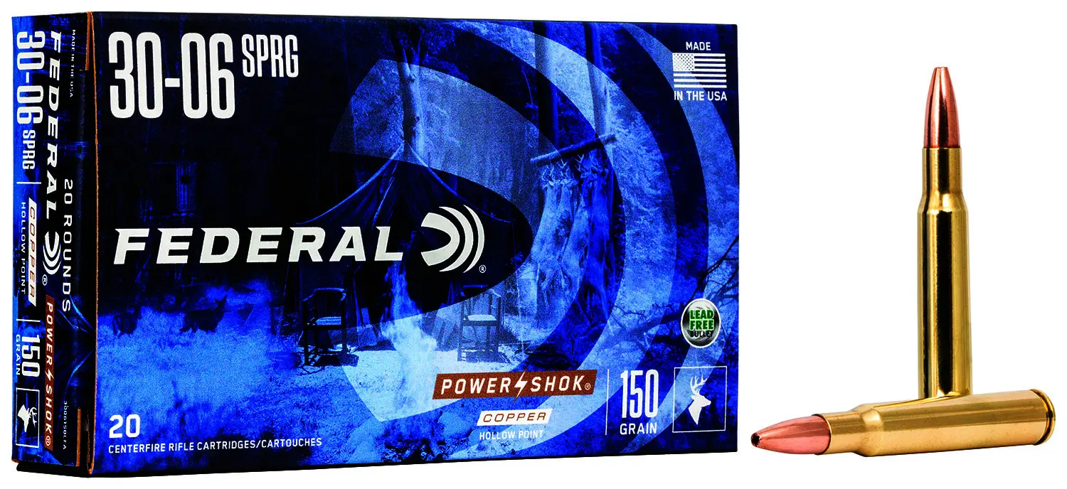 Federal 24385LFA Power-Shok 243Win 85gr Copper Hollow Point 20 Per Box/10 Case