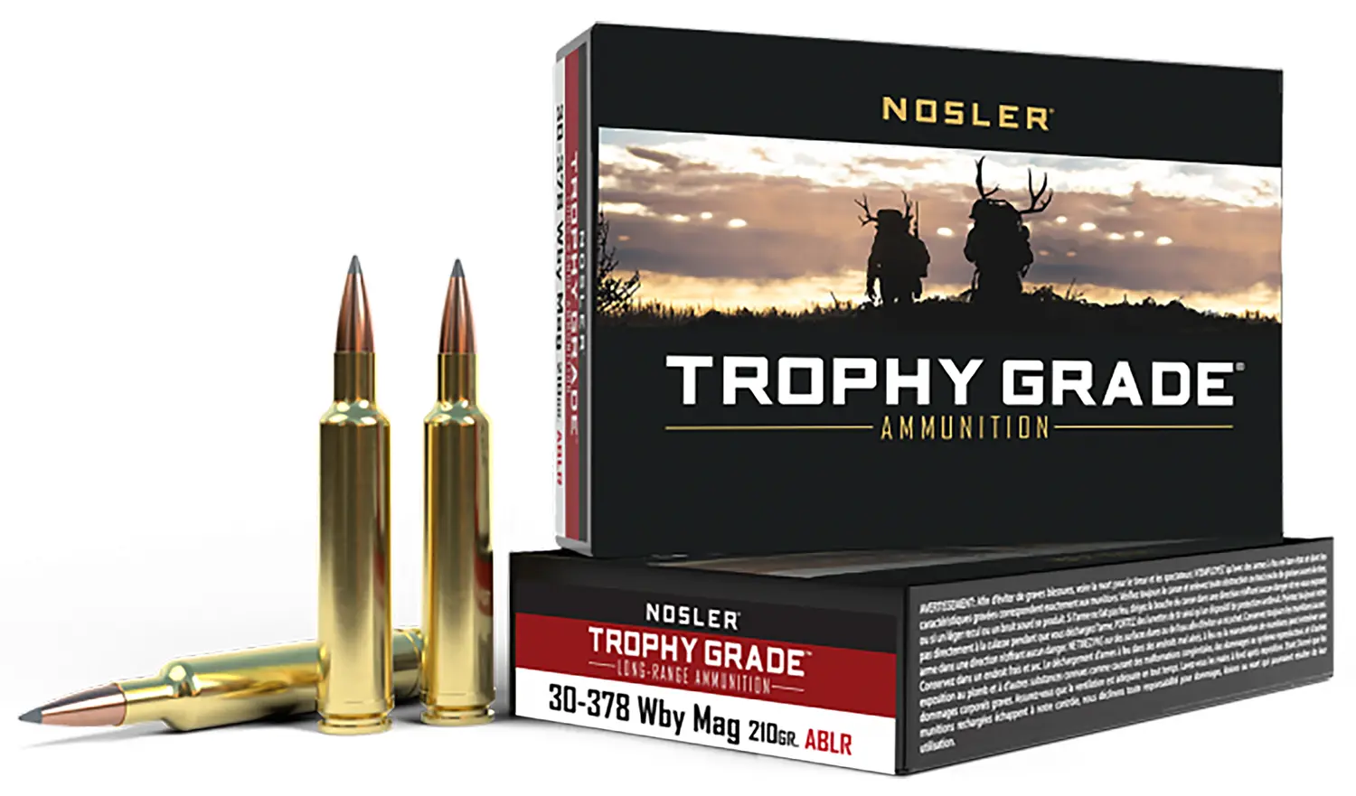 Nosler 60133 Trophy Grade Long-Range 30-378WthbyMag 210gr Nosler Spitzer AccuBond Long Range 20 Per Box/10 Case