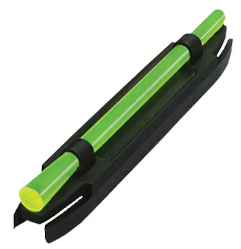 HiViz M200 M-Series Magnetic Front Sight Black | Green with Red Center Fiber Optic Front Sight