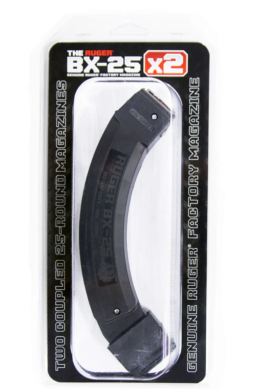 Ruger BX-25 two-gun magazine for Ruger firearms, high-capacity, durable design.
