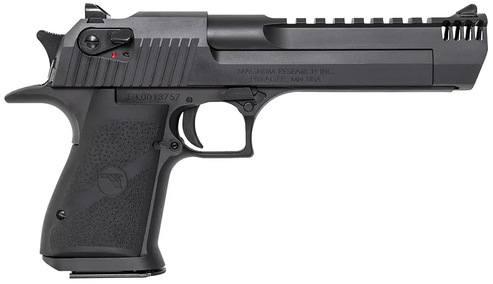 Magnum Research DE357IMB Desert Eagle Mark XIX 357 Mag 6" with Muzzle Brake 9+1 Matte Black Carbon Steel Frame & Slide Black Rubber Grip