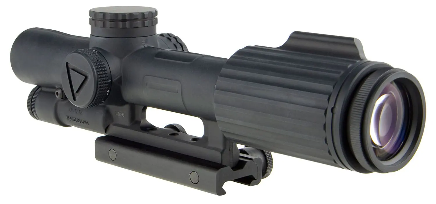 Trijicon 1600002 VCOG Black Hardcoat Anodized 1-6x 24mm LED Illuminated Red Horseshoe Dot w/Crosshair 223 55gr Reticle