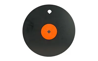 B/C 10" GONG ONE HOLE 3/8" AR500 STL