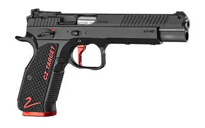 High-quality CZ Targe pistol with ergonomic grip and safety features.