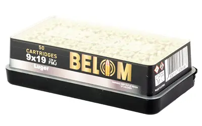 BELOM 9MM 124GR FMJ BRASS 50/1000 - Image 3