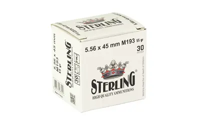 STERLING 5.56 M193 55GR FMJ 30/1500 - Image 2