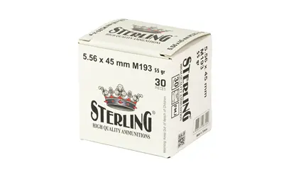 STERLING 5.56 M193 55GR FMJ 30/1500 - Image 3