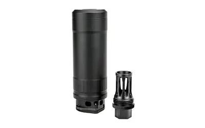Suppressor for rifles with durable construction and advanced sound reduction.