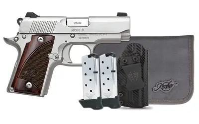 KIMBER MICRO9 9MM 7RD STS/RSWD BNDL