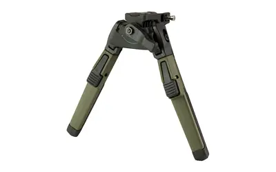 Bipod for firearms, providing stability and precision during shooting. Made of durable materials for.