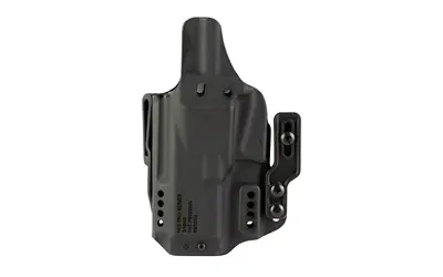 Concealed carry holster for secure firearm retention.