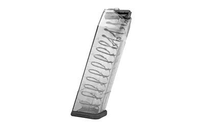 Rifle magazine with multiple rounds for firearm use.