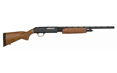 Hunting rifle with wooden stock and long barrel, ideal for outdoor shooting and hunting activities.
