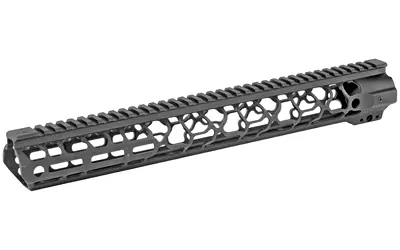 Lightweight black handguard for AR-15 rifles with Picatinny rail system.