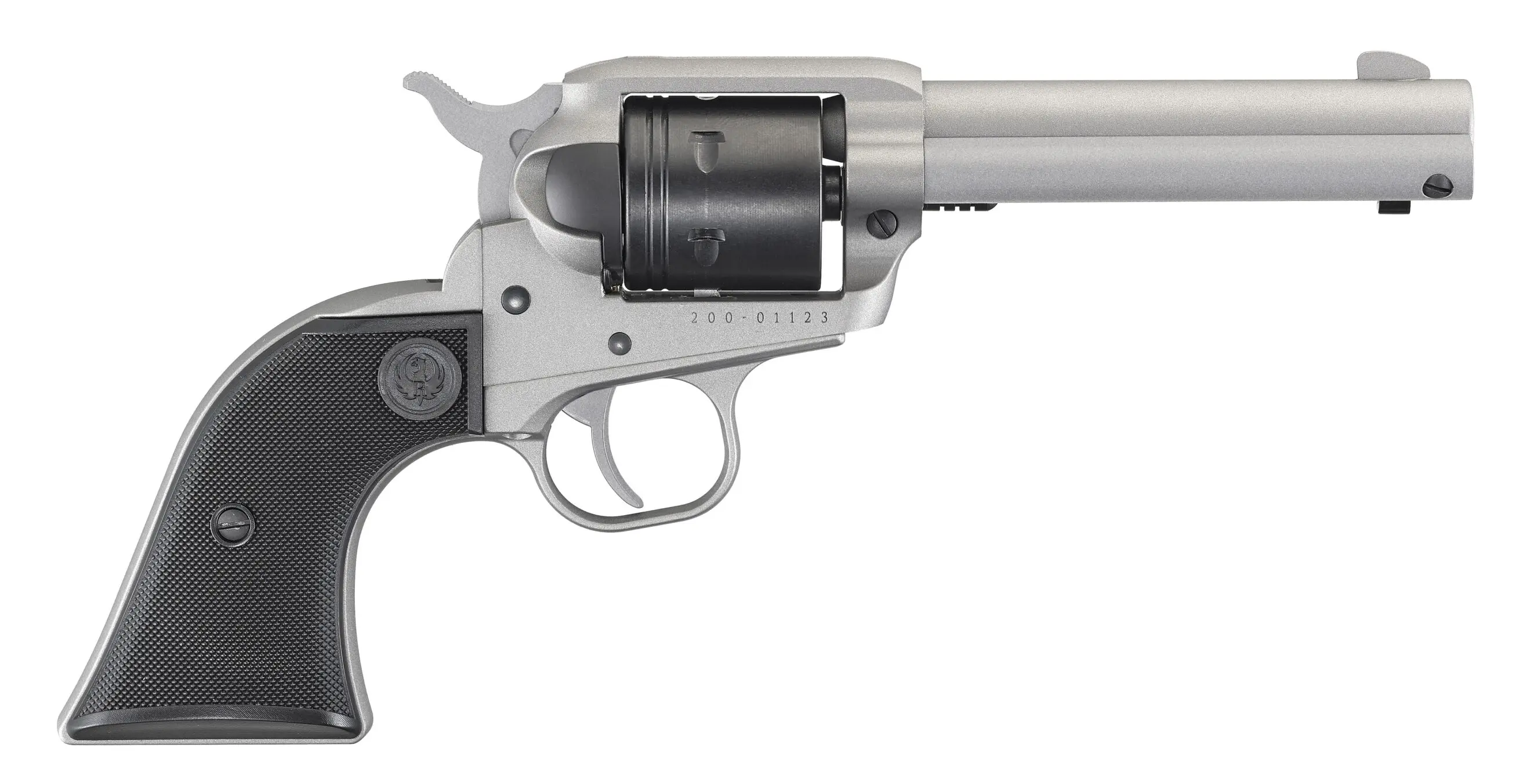 RUGER WRANGLER 22LR SLVR/SY 4.6" 6SH