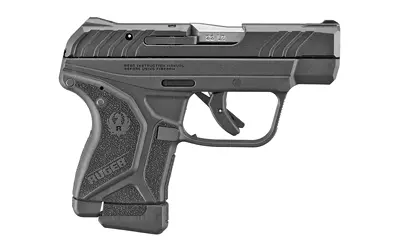 Pistol firearm with a black finish, designed for personal protection and shooting sports.