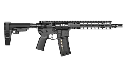 High-quality tactical rifle with adjustable stock and advanced features.