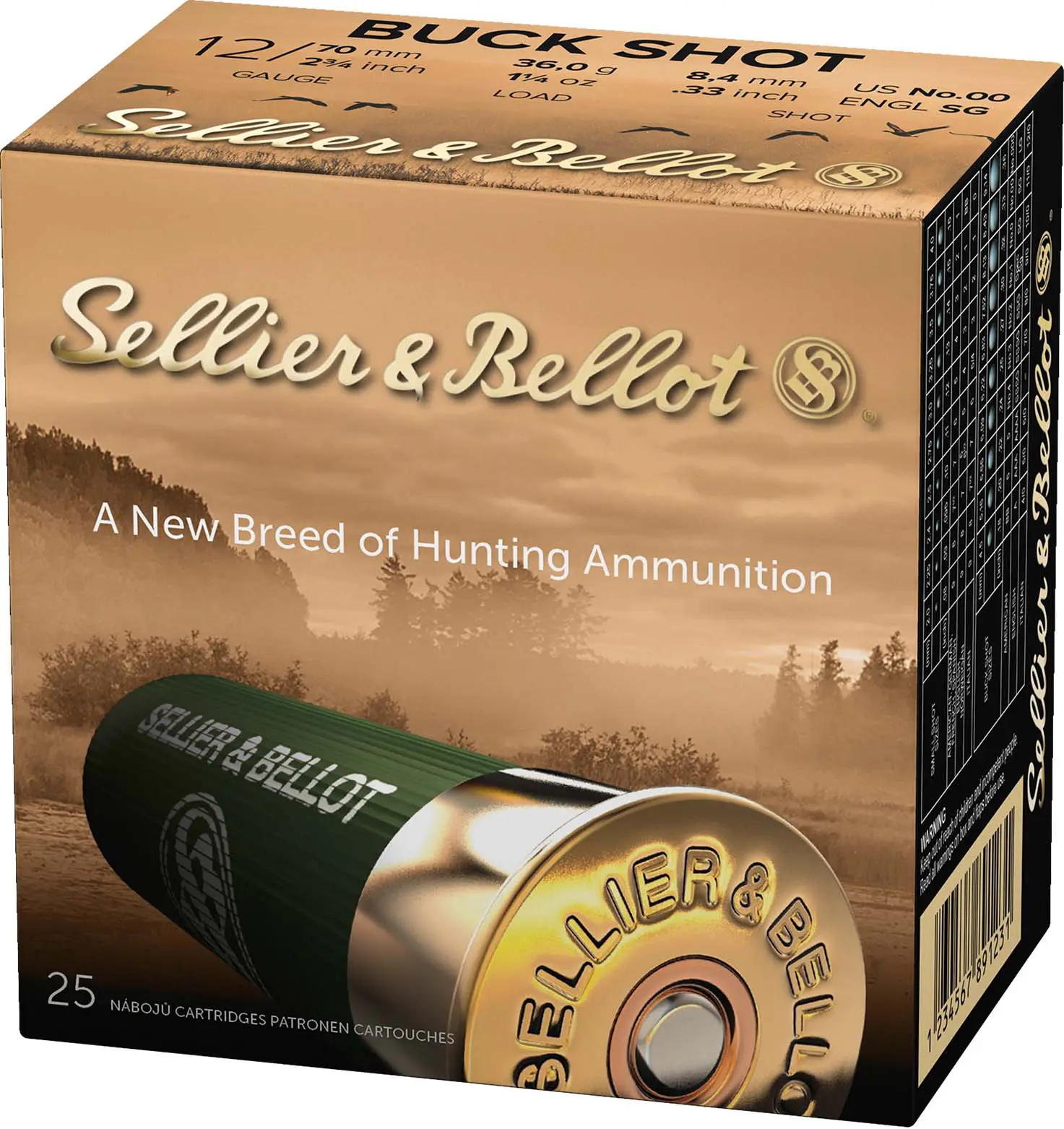 S&B 12G BU 2.75-00-12P 25RD