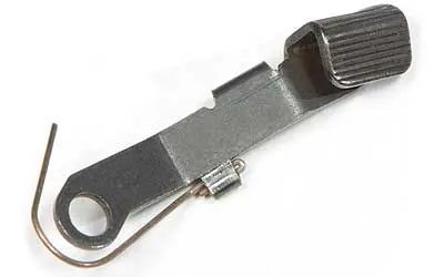 Firearm trigger safety mechanism with textured grip.