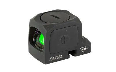 Laser sight for firearms with green laser beam.