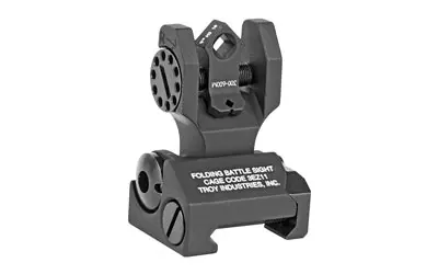 Tactical firearm sight with adjustable features for precision aiming.