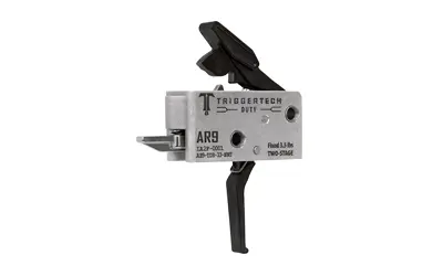 Triggertech AR-15 trigger with safety cover open.
