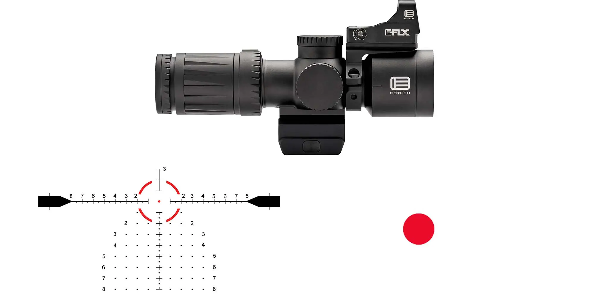 High-quality tactical rifle scope with adjustable zoom and reticle for accurate shooting.