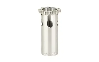 Silencer for firearms, designed to reduce noise during shooting. Made of durable metal with precise.