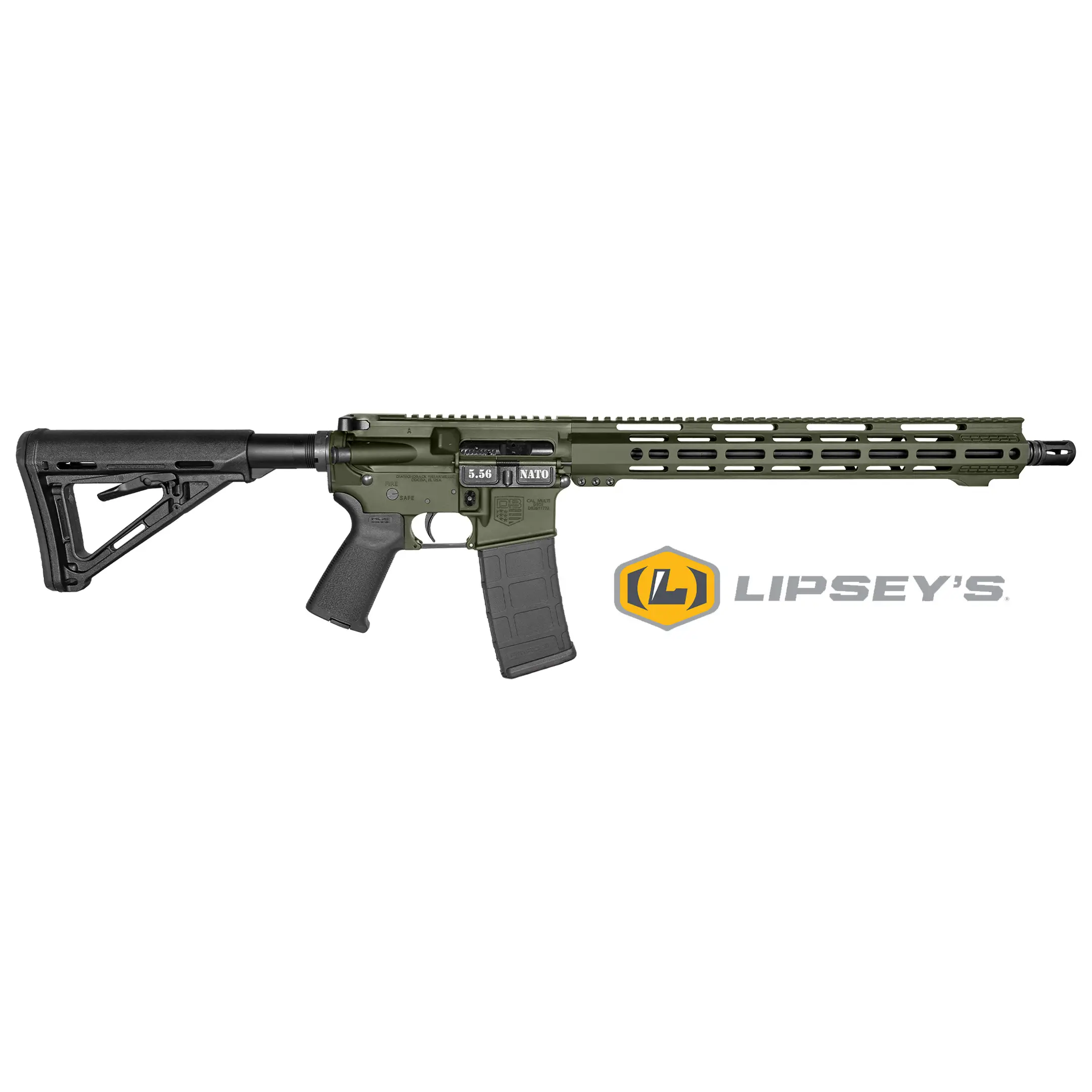 M4 Carbine rifle with tactical accessories and adjustable stock.