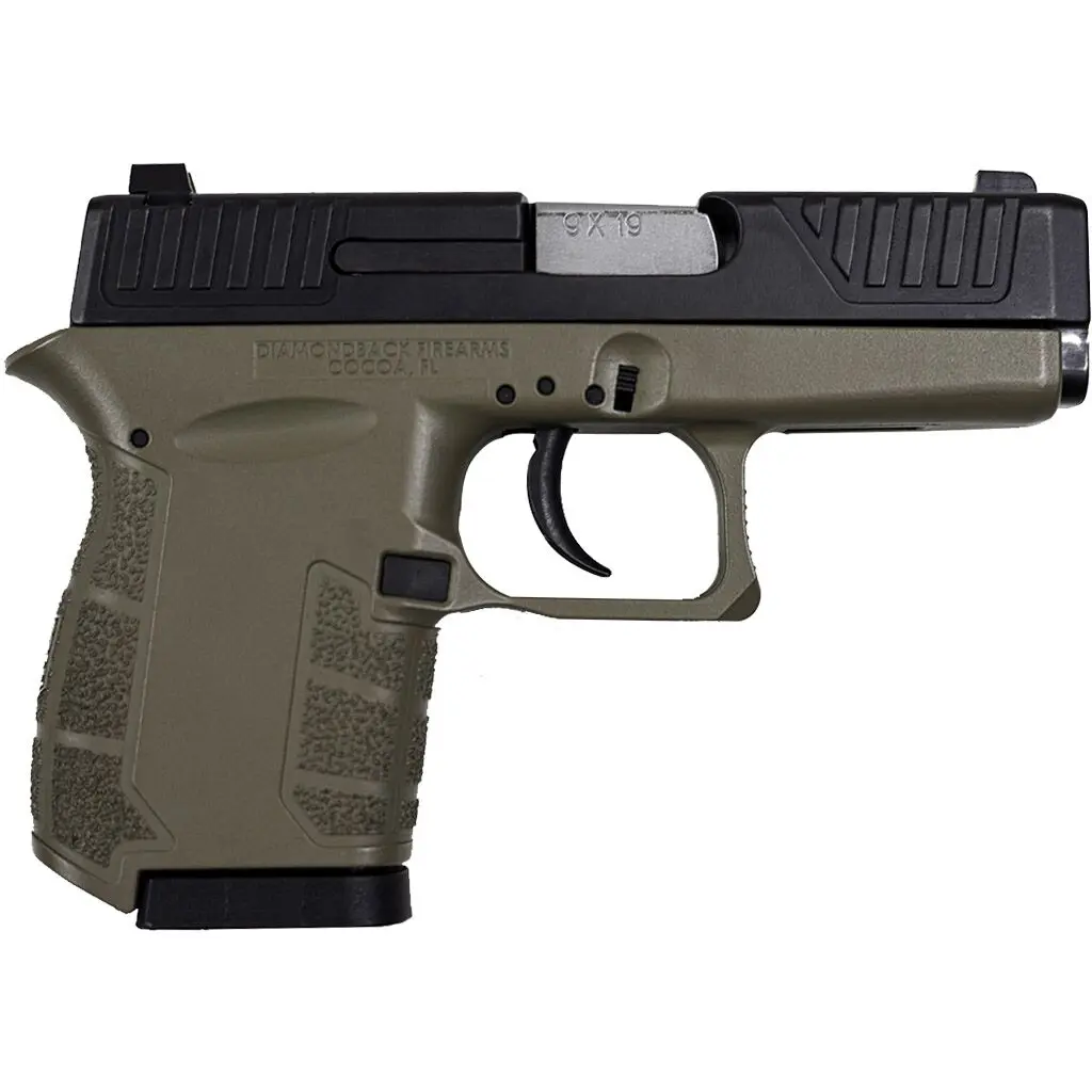 DIAMONDBACK FIREARMS DB9 GEN IV 9MM BLK/FDE 3" 6+1