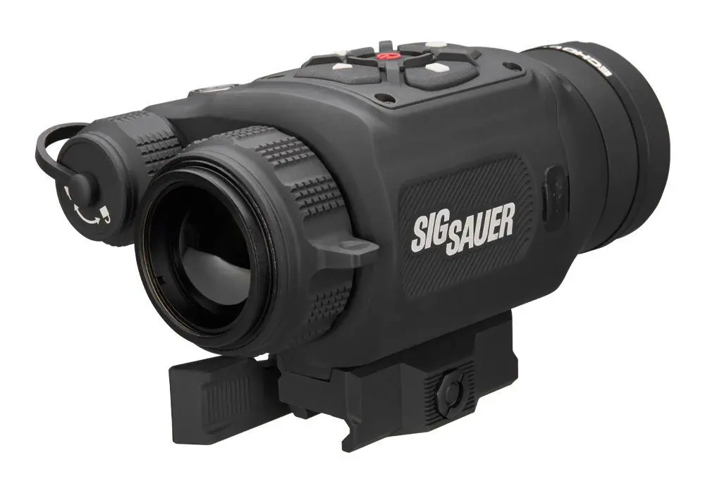 Night vision scope for firearms with advanced optics and infrared technology.