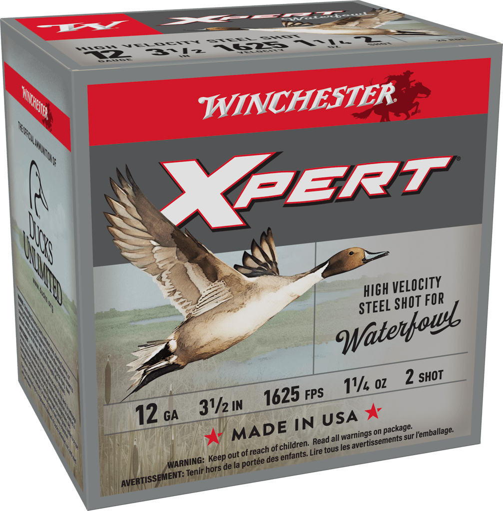 WINCHESTER XPRT STL 12G 3.5" #2 HV WTRFWL 1-1/4OZ 25/250