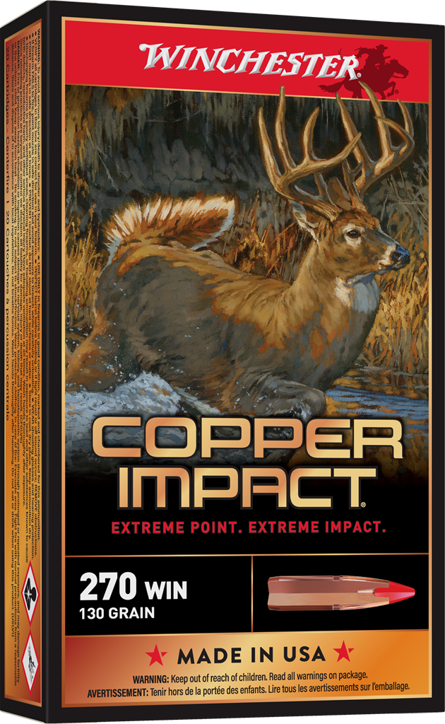 WINCHESTER COPPER IMPACT 270WIN 130G LF 20RD BX