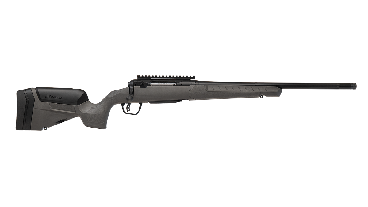 SAVAGE 110 TRAILBLAZER 30-06SPFD RIFLE 20" FLUTED/T.B. FDG, TROPHY STOCK, 4RD