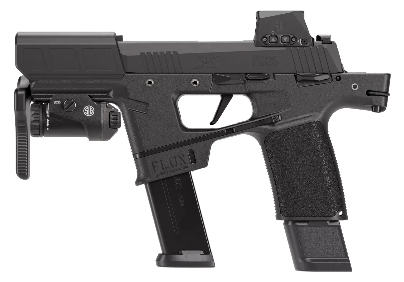 SIG SAUER P365 FLUX 9MM BLK 25+1 TAC KIT