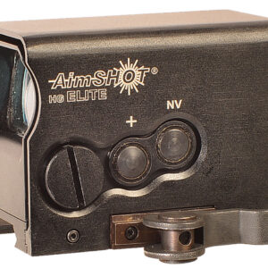 AimShot HGELITEBGREE HG Elite Black Anodized 1 x 34mm Green Crosshair Reticle