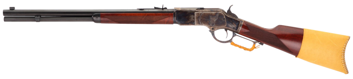Taylors & Company 550239COM 1873 Comanchero 357 Mag Caliber with 10+1 Capacity, 18" Blued Barrel, Color Case Hardened Metal Finish & Walnut Straight Stock Right Hand (Full Size)