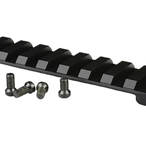 High-quality firearm rail mount with screws and bolts for secure attachment.