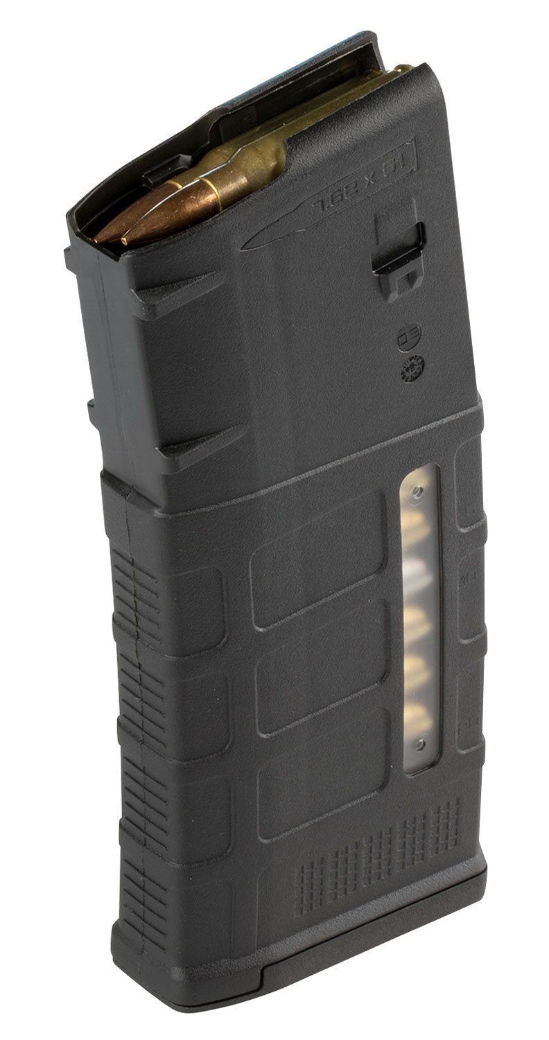 Magpul MAG577BLK PMAG GEN M3 25rd Detachable w/Capacity Window 308 Win/7.62x51mm NATO Fits AR-10/M110/SR25 Black Polymer